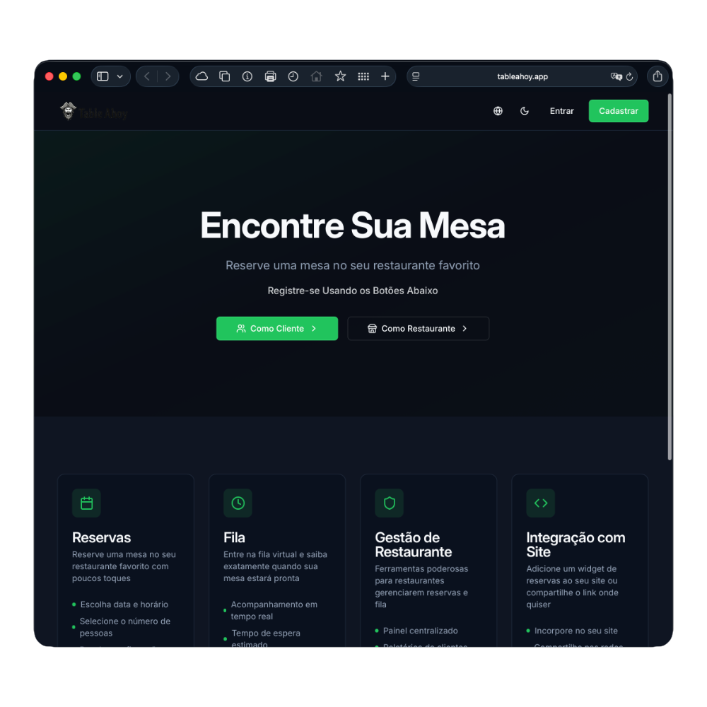 Reservas Online para Restaurantes
